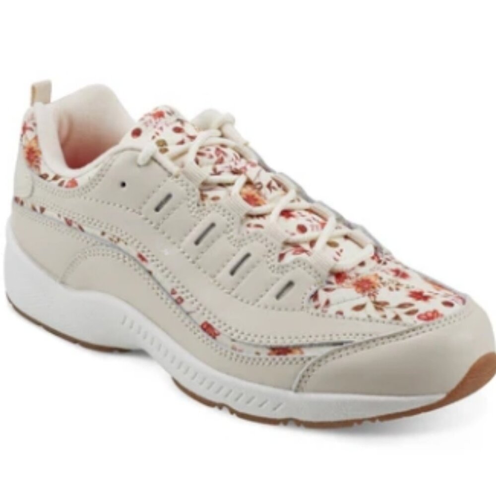 EASY SPIRIT/ROMY WALKING SHOE/TAN FLORAL/SIZE 6M